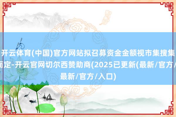 开云体育(中国)官方网站拟召募资金金额视市集搜集情况而定-开云官网切尔西赞助商(2025已更新(最新/官方/入口)