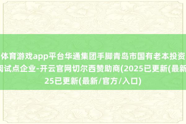 体育游戏app平台华通集团手脚青岛市国有老本投资运营公司检阅试点企业-开云官网切尔西赞助商(2025已更新(最新/官方/入口)